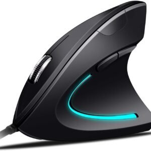 Souris verticale ergonomique RGB 3200DPI - USB Optique