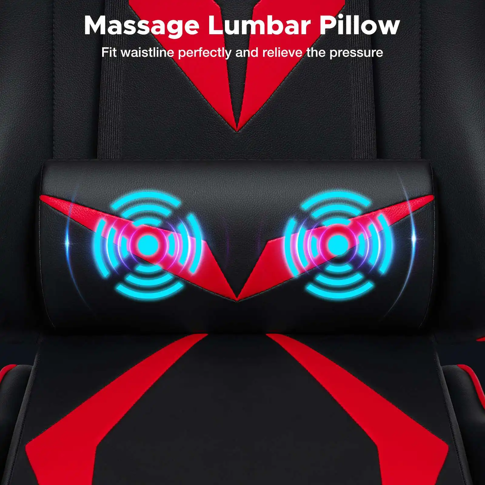 Chaise Gaming Ergonomique avec Massage Lombaire – Image 6