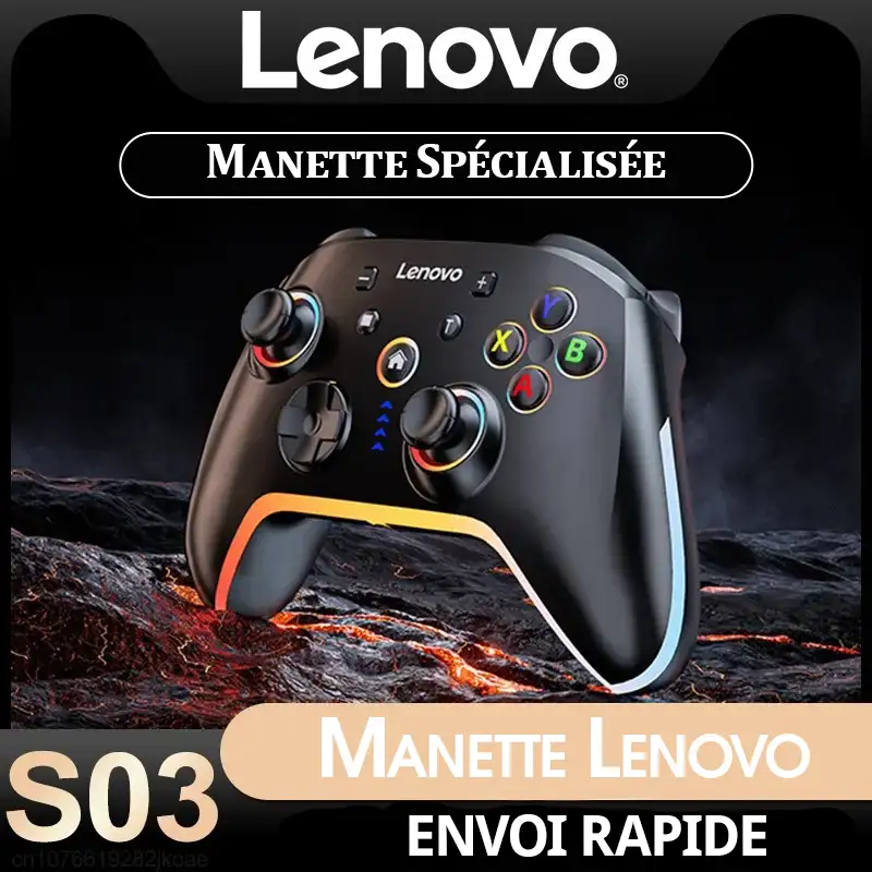 Manette Officielle Lenovo S03 Sans fil pour Switch/PC Windows/Mobile Android & iOS/Android TV – Image 2